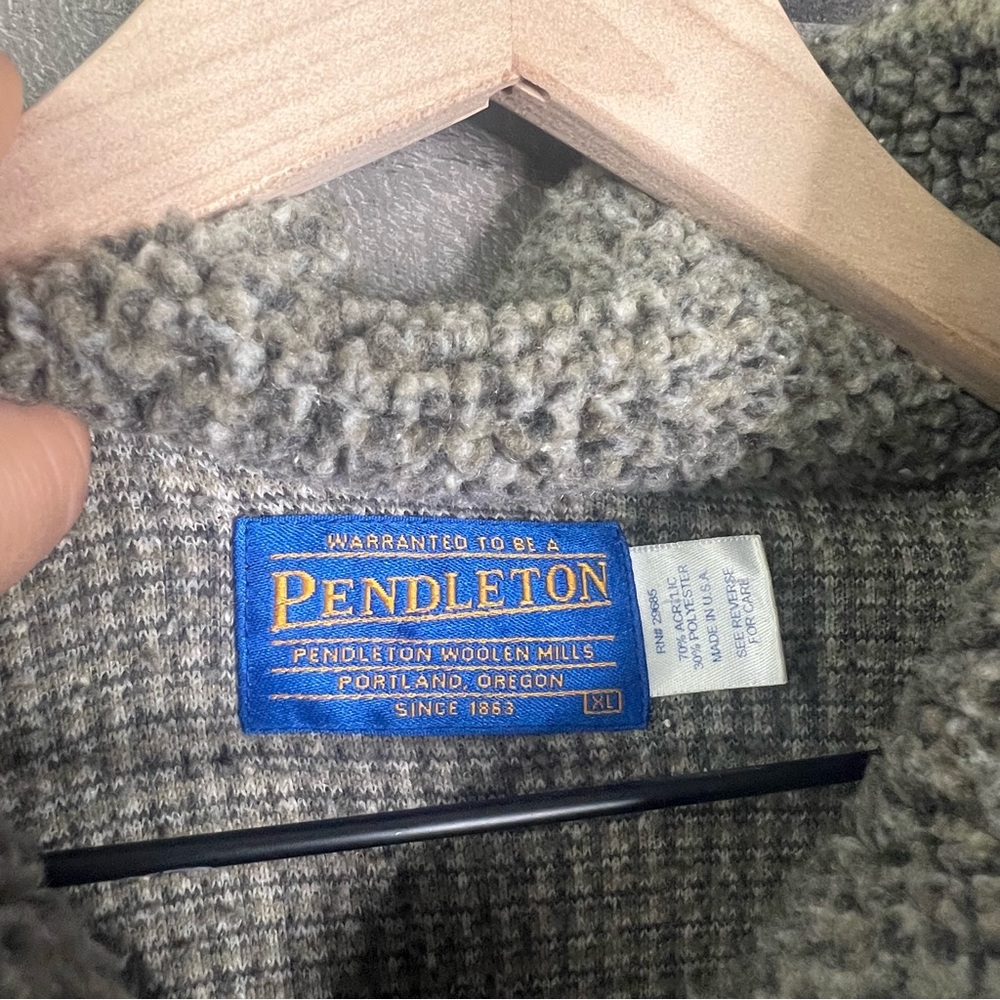 Vintage Pendleton Half Zip Pullover - image 5